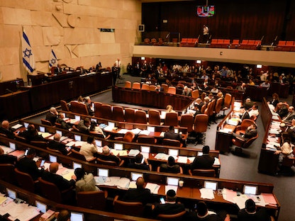 مشهد عام للكنيست الإسرائيلي (البرلمان) في القدس الغربية. 30 يونيو 2022 - AFP