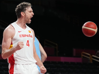 أسطورة كرة السلة الإسباني باو جاسول  - USA TODAY Sports