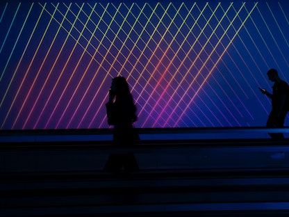 مؤتمر GSMA للأجهزة المحمولة لعام 2023 في برشلونة، إسبانيا- 28 فبراير 2023 - REUTERS