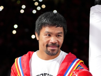 أسطورة الملاكمة الفلبيني ماني باكياو  - USA TODAY Sports/ REUTERS