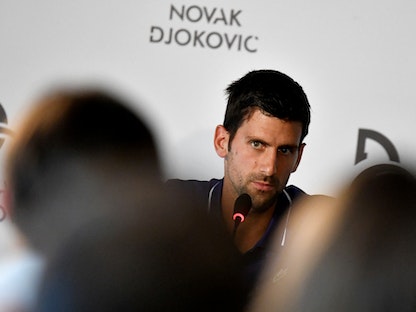 الصربي نوفاك دجوكوفيتش متصدر تصنيف لاعبي التنس العالمي - REUTERS