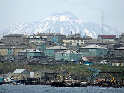 جزيرة كوناشيري واحدة من جزر الكوريل الأربعة المتنازع عليها بين اليابان وروسيا - مارس 2007  - REUTERS