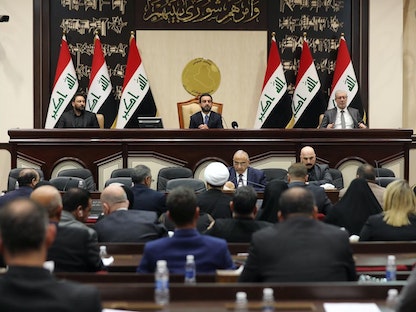 نواب عراقيون خلال جلسة برلمانية في بغداد، 5 يناير 2020. - REUTERS