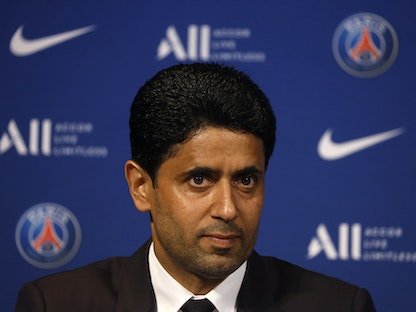 ناصر الخليفي رئيس نادي باريس سان جيرمان - 23/05/2022 - REUTERS