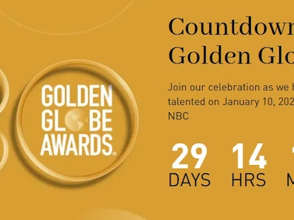 "جولدن جلوب" تعلن بدء العد التنازلي لحفل توزيع جوائزها الذي يقام في 10 يناير 2023 في بيفرلي هيلز الولايات المتحدة. - goldenglobes.com