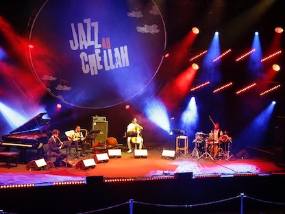 جانب من آخر دورة لمهرجان الجاز في موقع شالة الأثري، الرباط، المغرب - 30 سبتمبر 2019. - facebook/JazzauChellah