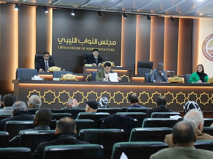 جلسة مجلس النواب الليبي في مدينة بنغازي- 7 فبراير 2023 - facebook/AbdullahBliheg.Official
