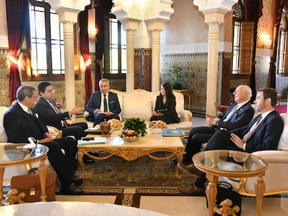 دي ميستورا يجتمع مع مسؤولين مغاربة، 13 يناير 2021 - Twitter@MarocDiplo_AR