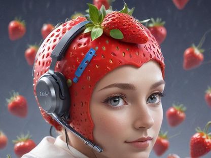 صورة تعبيرية أنشأتها "الشرق" بالذكاء الاصطناعي لمشروع Strawberry (الفراولة) الذي تستعد شركة OpenAI لإطلاقه والمتوقع أن يكون الإصدار الخامس من منصة ChatGPT، دبي، الإمارات. 31 أغسطس 2024 - imagine.art