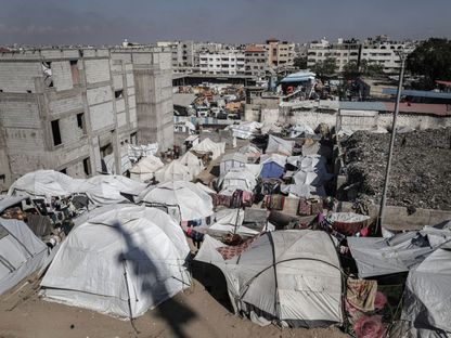 خيام للنازحين في مدينة غزة، قطاع غزة. 5 مايو 2025 - Bloomberg