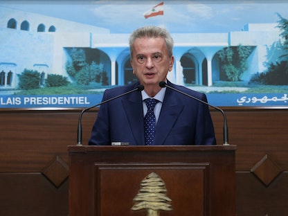 حاكم مصرف لبنان رياض سلامة - 3 يونيو 2021 - REUTERS