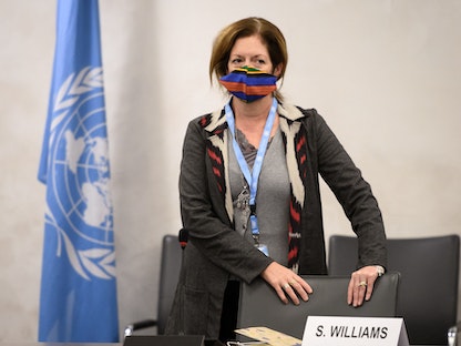 المستشارة الخاصة للأمين العام للأمم المتحدة بشأن ليبيا ستيفاني ويليامز  - REUTERS