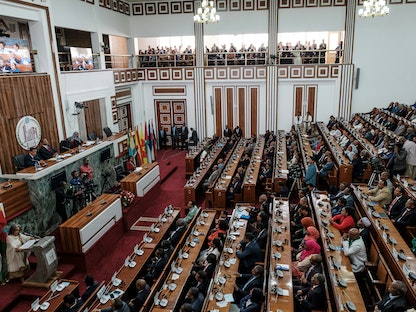 جانب من جلسة للبرلمان الإثيوبي في أديس أبابا، أكتوبر 2018   - AFP