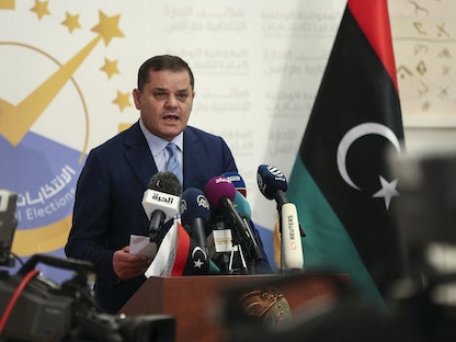 رئيس حكومة الوحدة الوطنية الليبية المقال من قبل البرلمان عبد الحميد الدبيبة - AFP