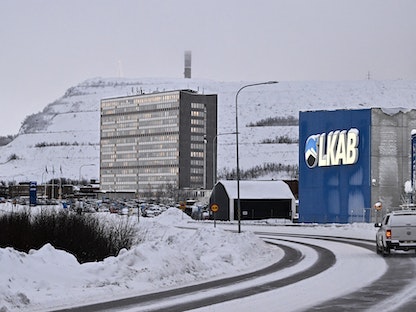 منجم حديد تابع لمجموعة التعدين السويدية "LKAB" أقصى شمال البلاد. 12 يناير 2023 - AFP