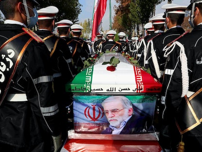 مراسم تشييع جثمان العالم النووي الإيراني محسن فخري زاده - REUTERS