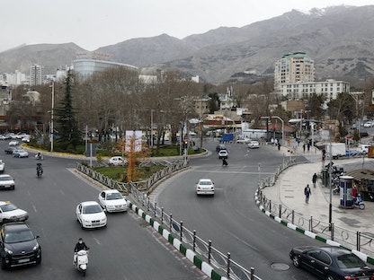 جانب من العاصمة الإيرانية طهران، 14 مارس 2020 - AFP