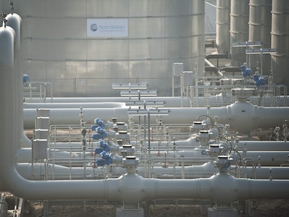 محطة خط أنابيب الغاز Nord stream في مدينة Lubmin الألمانية - 8 نوفمبر 2011 - AFP