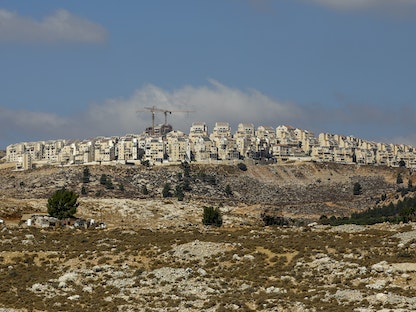 وحدات سكنية جديدة في مستوطنة كوخاف يعقوب بالقرب من مدينة رام الله بالضفة الغربية المحتلة - 14 أكتوبر 2020 - AFP