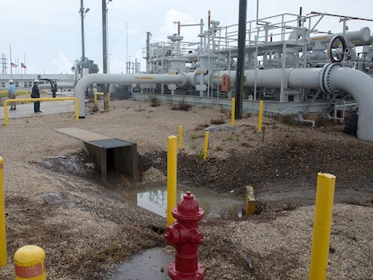 منشأة لتخزين الاحتياطي الاستراتيجي من النفط الخام تحت الأرض في ولاية تكساس الأميركية - REUTERS