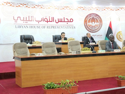 جانب من جلسة البرلمان الليبي في طبرق- 27 ديسمبر 2021 - https://twitter.com/AbdullahBliheg/status/1475497593639735297/photo/3