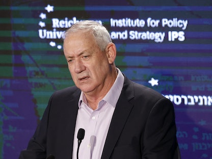 وزير الدفاع الإسرائيلي بيني جانتس - AFP