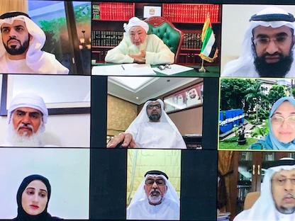 جلسة لمجلس الإمارات للإفتاء الشرعي عبر الفيديو كونرفرنس - وام