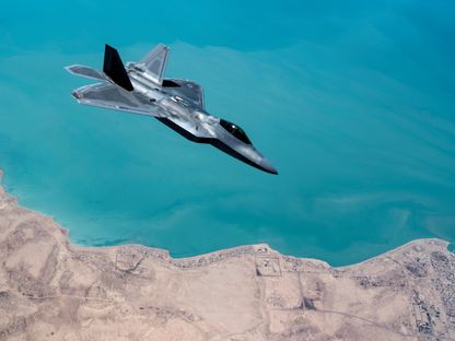 طائرة من طراز F-22 تابعة للجيش الأميركي. 18 سبتمبر 2019 - REUTERS