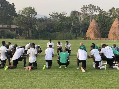من تدريبات المنتخب السينغالي استعداداً لمواجهة زيمبابوي - twitter/@Footballsenegal