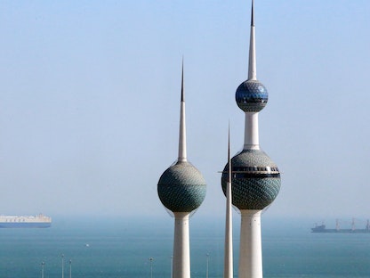 أبراج الكويت في مدينة الحمراء. 11 أكتوبر 2021 - AFP