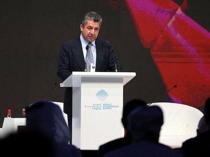 رئيس وزراء حكومة إقليم كردستان العراق مسرور بارزاني - دبي - AFP