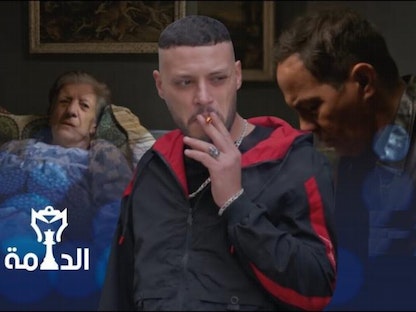 مشهد من مسلسل "الدامة" الذي يعرض على التلفزيون الرسمي في الجزائر خلال شهر رمضان - التلفزيون الجزائري