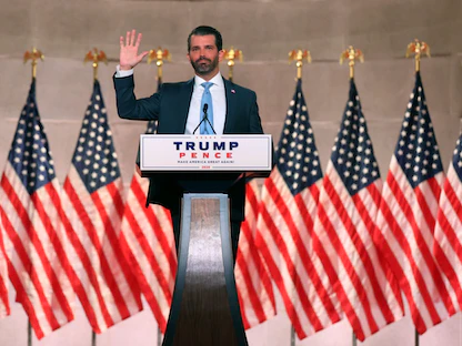 دونالد ترمب جونيور خلال المؤتمر الوطني للحزب الجمهوري في واشنطن - 24 أغسطس 2020 - Bloomberg