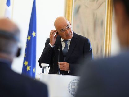 وزير الخارجية اليوناني نيكوس ديندياس - REUTERS