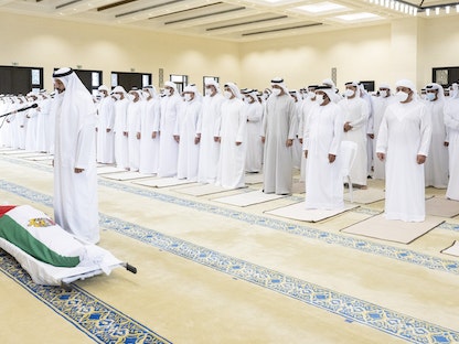 صلاة الجنازة على الشيخ خليفة بن زايد آل نهيان، رئيس دولة الإمارات العربية المتحدة، أبوظبي- 13 مايو 2022 - وام