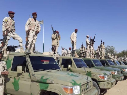 قوات الدعم السريع عند وصولها إلى إقليم دارفور - وكالة الأنباء السودانية