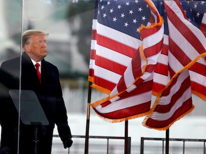 الرئيس الأميركي السابق دونالد ترمب، 6 يناير 2021 - REUTERS