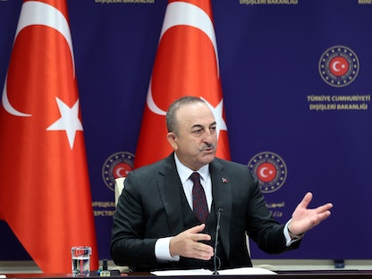 وزير الخارجية التركي مولود جاويش أوغلو - 27 ديسمبر 2021 - AFP