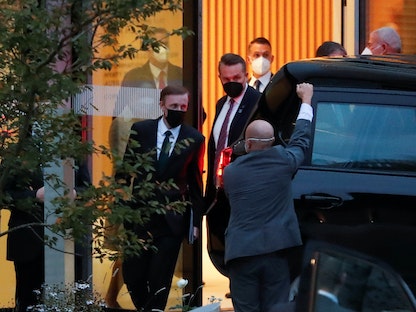مستشار الأمن القومي الأميركي جيك سوليفان يغادر إلى زيورخ - 6 أكتوبر 2021 - REUTERS