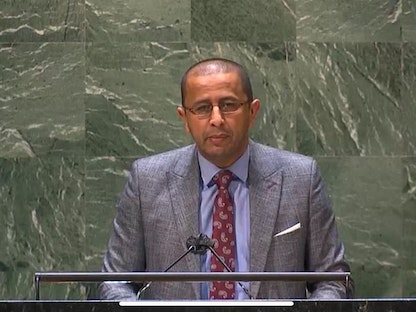 نائب مندوب السعودية بالأمم المتحدة المستشار محمد بن عبدالعزيز العتيق - وكالة الأنباء السعودية (واس)
