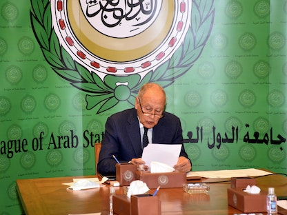 أحمد أبو الغيط الأمين العام لجامعة الدول العربية - 11 مايو 2021 - AFP