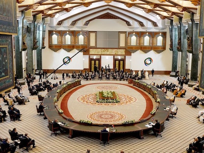 مؤتمر بغداد للتعاون والشراكة الذي انعقد في العراق. 28 أغسطس 2021 - AFP