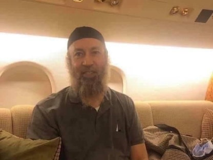 صورة متداولة على مواقع التواصل للساعدي القذافي بعد الإفراج عنه