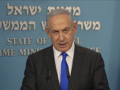 رئيس الوزراء الإسرائيلي بنيامين نتنياهو في مؤتمر صحافي. 31 مارس 2024 - twitter/IsraeliPM_heb