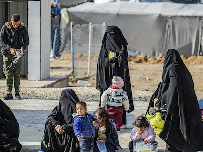 مخيم الهول للاجئين شمال سوريا 21 ديسمبر 2020. - AFP