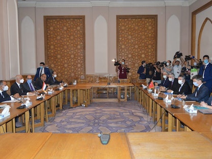 مسؤولون مصريون وأتراك خلال مشاورات سياسية في القاهرة - 5 مايو 2021 - Twitter/MfaEgypt