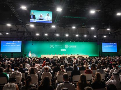 الجلسة الختامية لفعاليات مؤتمر الأمم المتحدة لتغير المناخ COP28  في دبي. 13 ديسمبر 2023 - AFP
