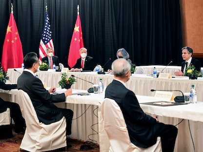 محادثات ألاسكا بين الولايات المتحدة والصين - 18 مارس 2021 - REUTERS