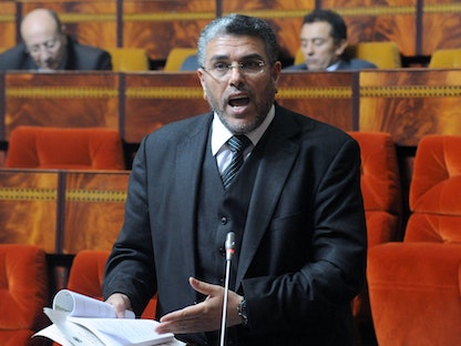 عضو حزب العدالة والتنمية وزير الدولة المغربي المكلف بحقوق الإنسان المصطفى الرميد. - AFP