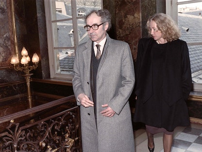 المخرج الفرنسي جان لوك جودار في باريس. 25 نوفمبر 1988 - AFP